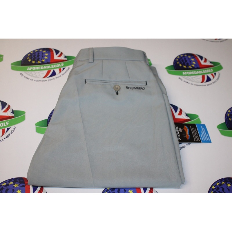 Stromberg Golf Sintra 2 Slim Fit Trousers Grey Waist 32 X Leg 31
