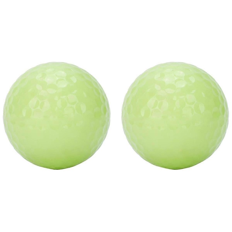 2PCS Night Golf Balls,Ultra Bright Glow,the Dark Golf Ball Long Lasting Light Up Ball Only Requires js
