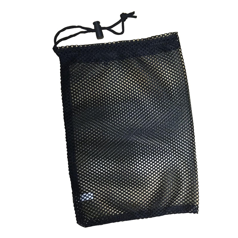 Black Golf Ball Bag Nylon Mesh Storage Bags Cord Lock  Capacity 12 balls