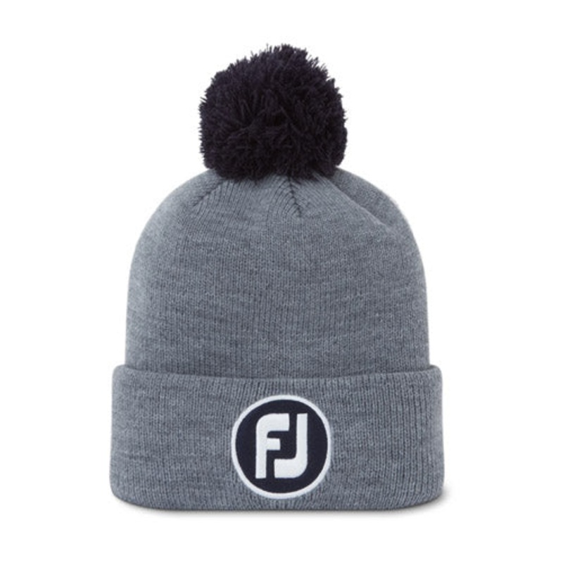 FJ Pom Pom Knit Hat – Heather/Grey