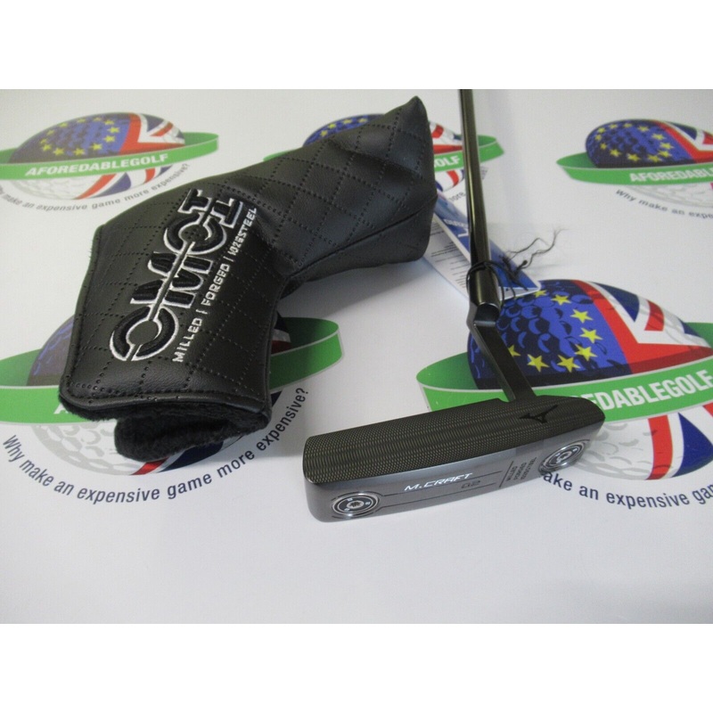 Mizuno M.Craft Omoi 02 Black 34 Putter & Headcover