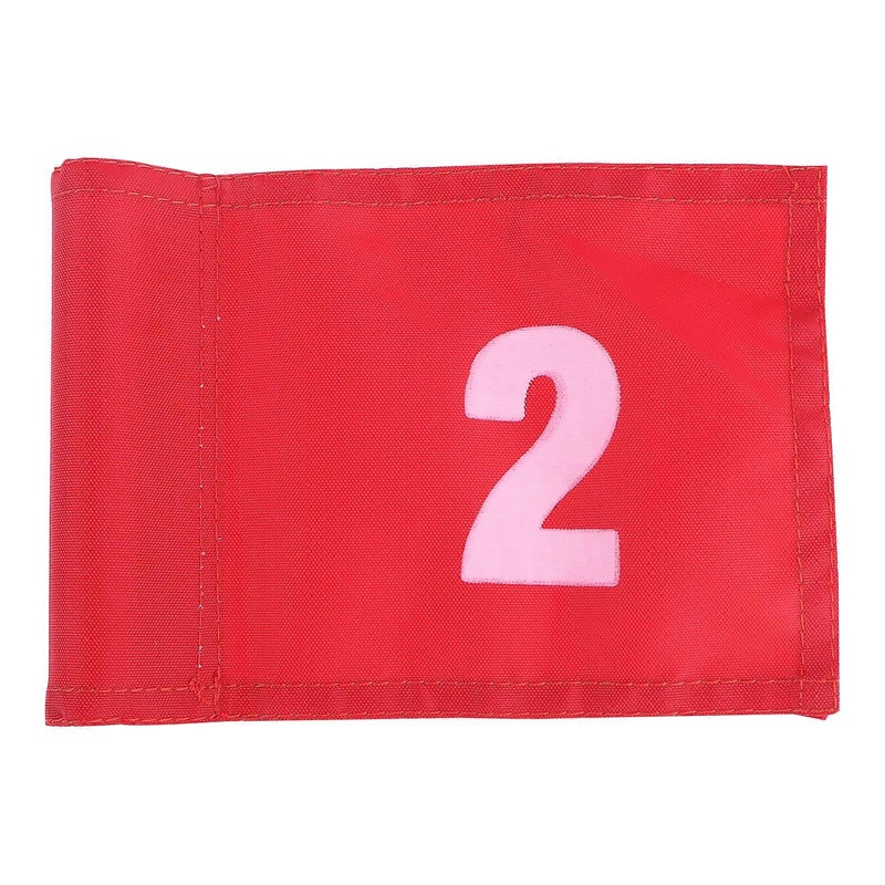 Numbered Flag Putting Green Flag Golfer Training Practice Marker Gear Accessories (Number 2)