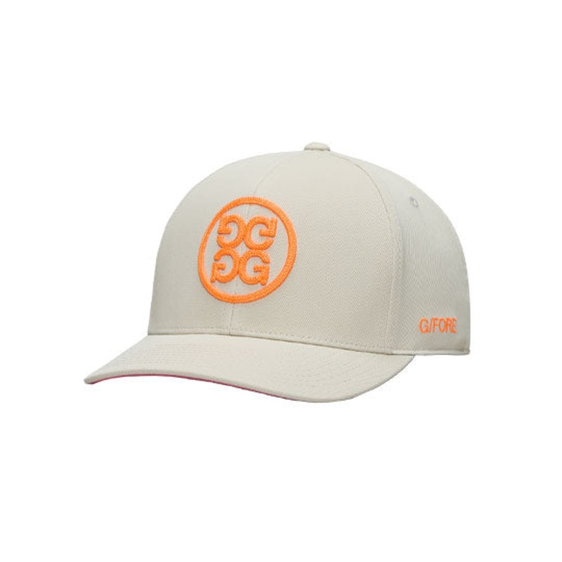 GFORE Chainstitch Circle G Contrast Men’s Cap (Stone)