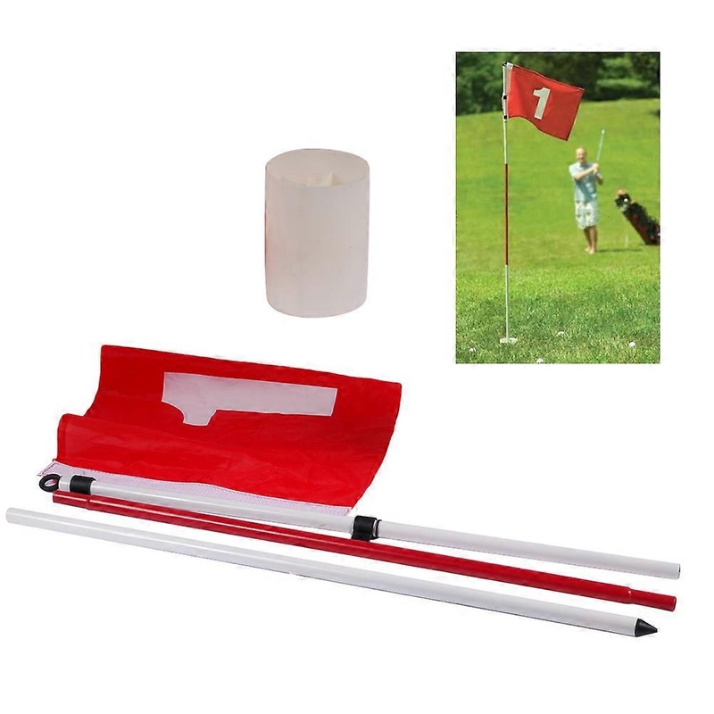 Golf Flag Golf Flagstick Kit Outdoor Sports Yard Garden Training 180cm Steel 1 Set