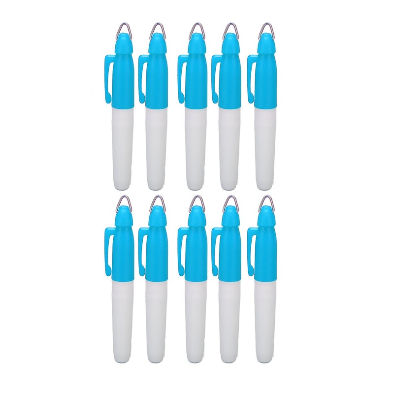 Lot de 10 marqueurs de golf  base d’huile, tanches, portables, pour alignement de balle, pour dessin, coloriage, bleu ciel