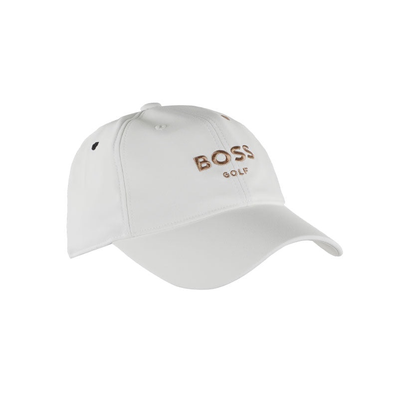 BOSS GOLF Monogram Scrunchie Women’s Cap (White)