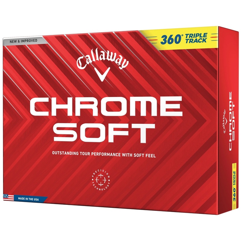 Callaway Chrome Soft 360 Triple Track 1 Doz – Yellow
