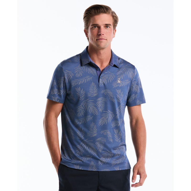 Men’s Botanical Jacquard Golf Polo
