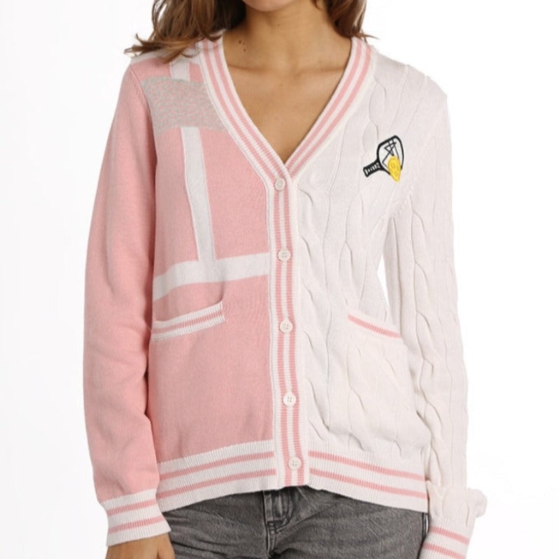 Minnie Rose Pickleball Cardigan – White