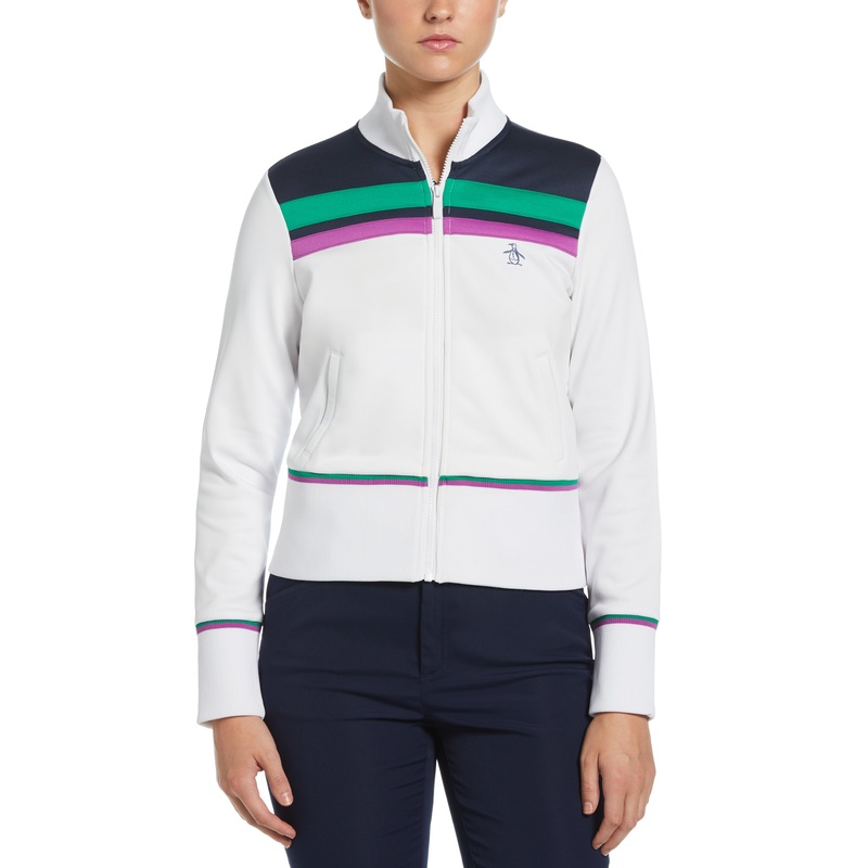 Women’s Color Block Crop Full Zip Tennis Jacket