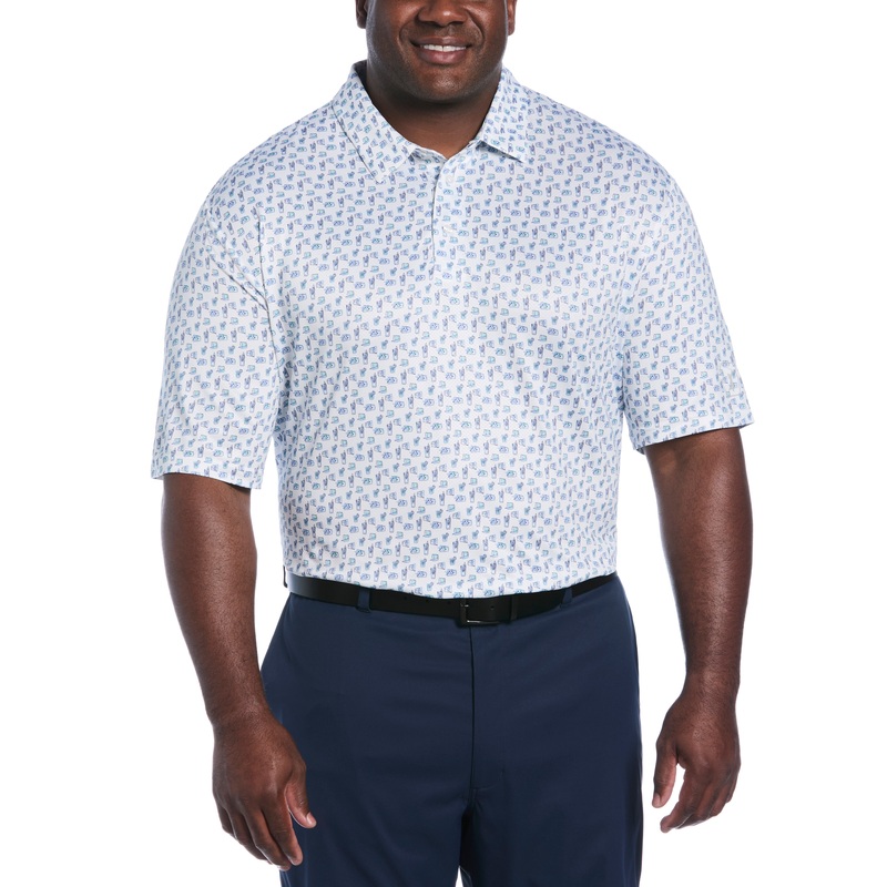 Big & Tall Refreshments Print Golf Polo