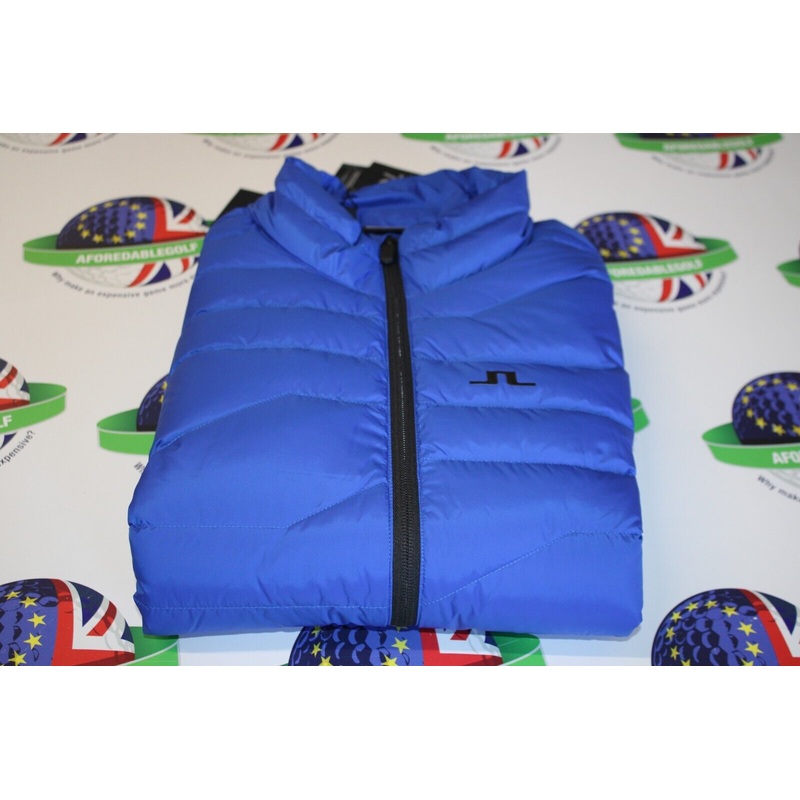 J.Lindeberg Cliff Light Down Vest Club Blue UK Size Large