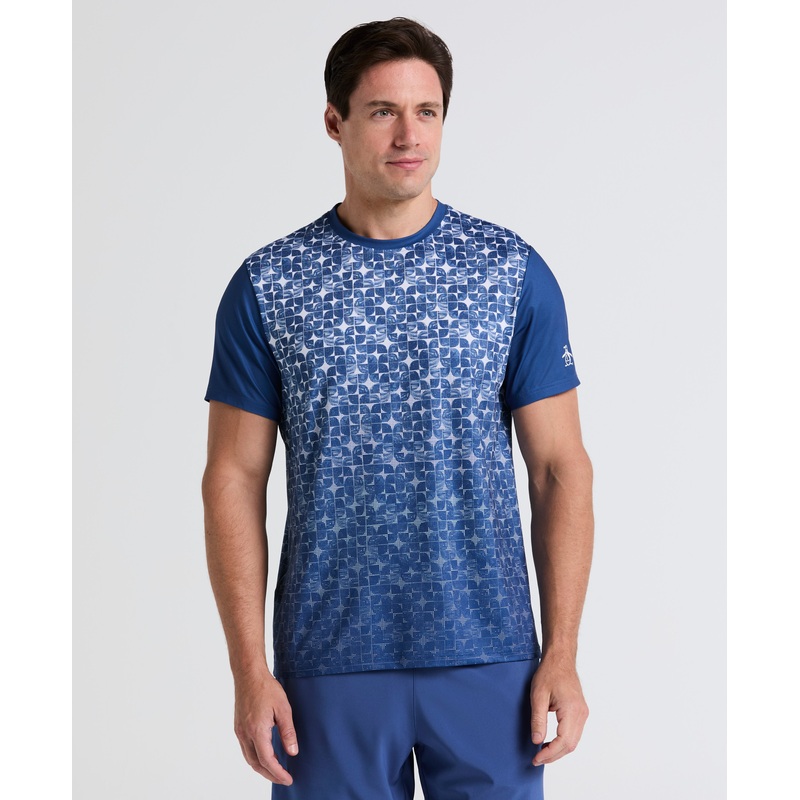 Men’s Performance Ombre Block Tennis Tee