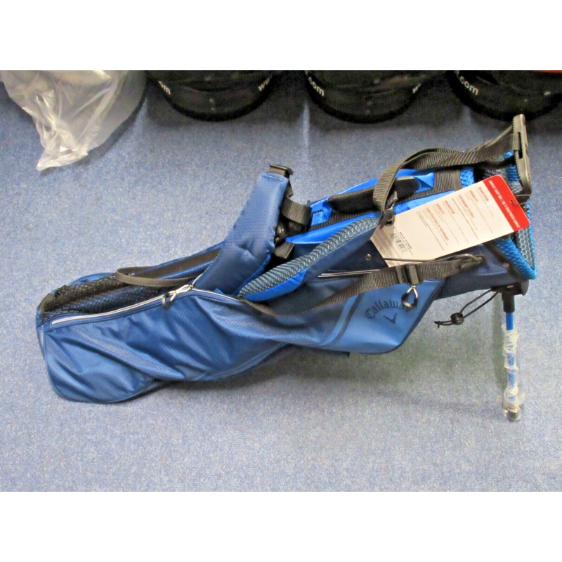 New Callaway Golf Carry + Double Strap Pencil/Sunday Bag Navy/Royal