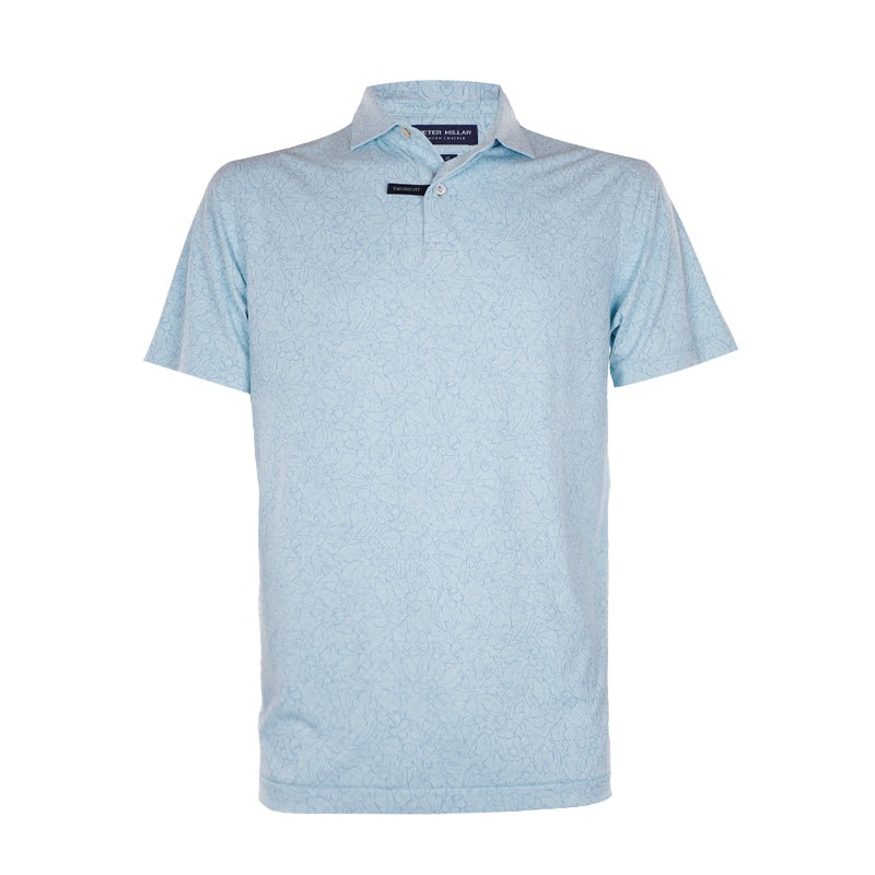 PETER MILLAR Trellis Performance Men’s Jersey (Ice Aqua)