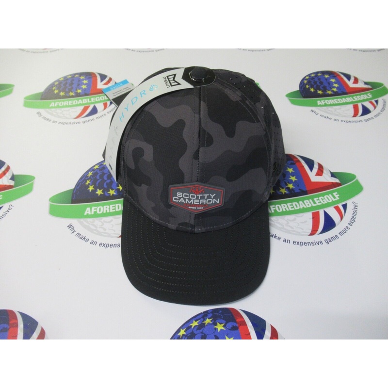 Scotty Cameron Cap – Sc Cali Red Patch – Melin A-Game Hydro Classic – Black Camo