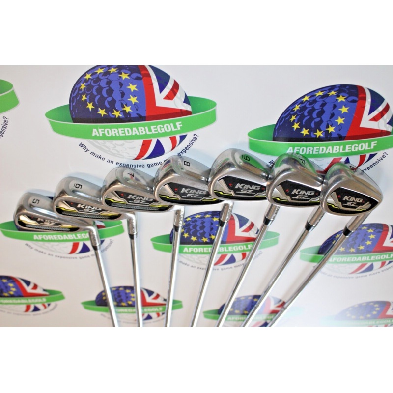 Used Cobra King Sz Iron Set 5-Pw + Gw Steel Shafts Stiff Flex