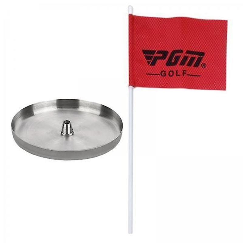 3xStainless Steel Golf Hole Cup with Flag for Indoor and Outdoor Yard 1.3cm