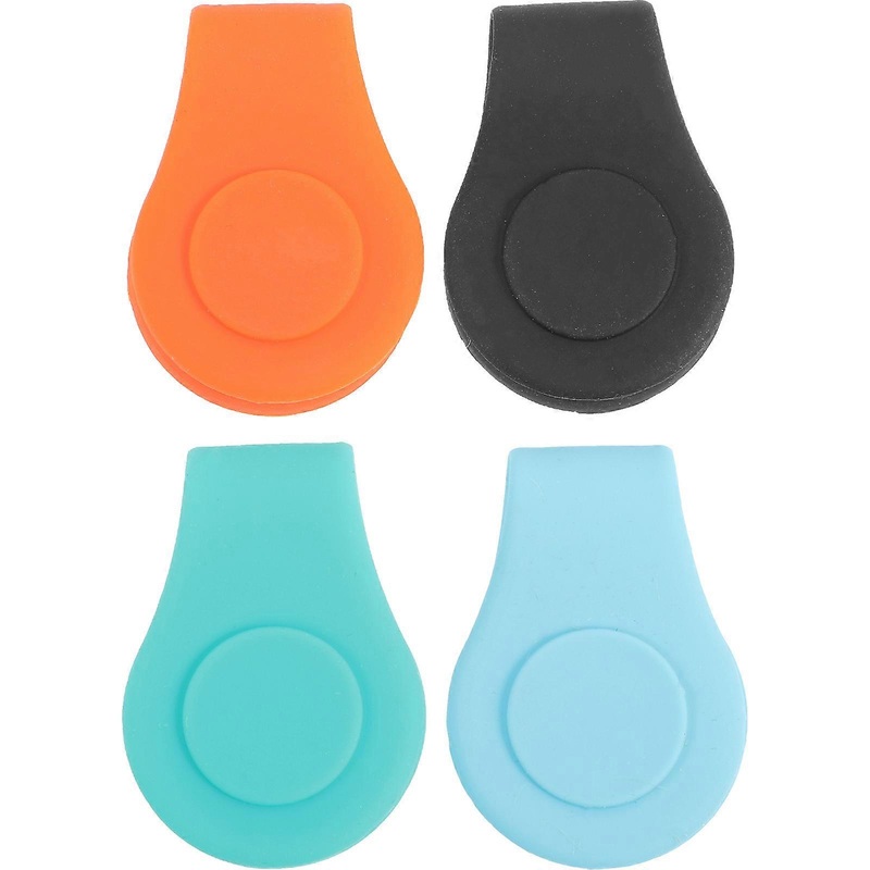 4pcs Magnetic Golf Hat Clips with Silicone Ball Markers for Easy Installation and Stylish Look on Any Golf Cap