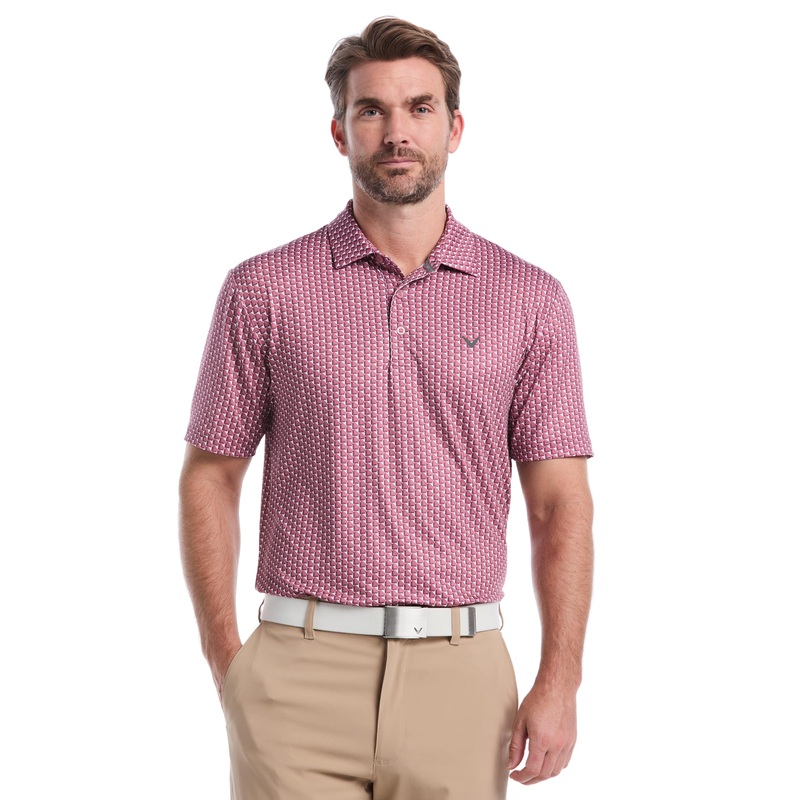 Men’s All Over Chevron Geo Polo