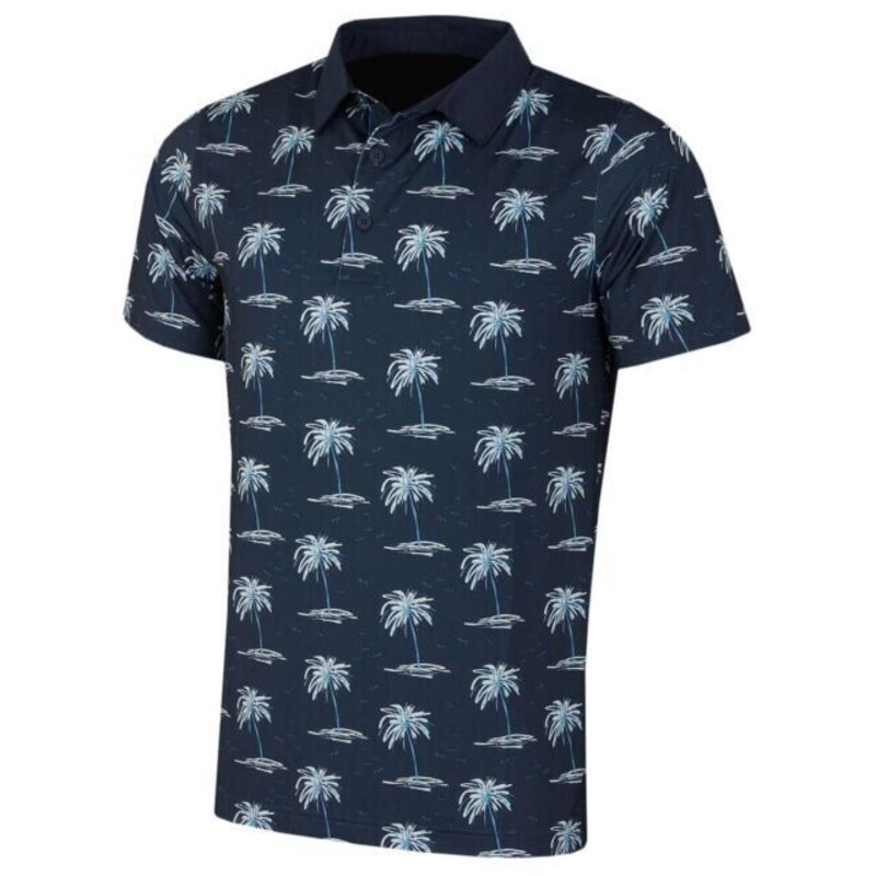 Puma Mattr Mirage 4-Way Stretch Fast Dry Fabric Polo Shirt Navy/Blue Size Small