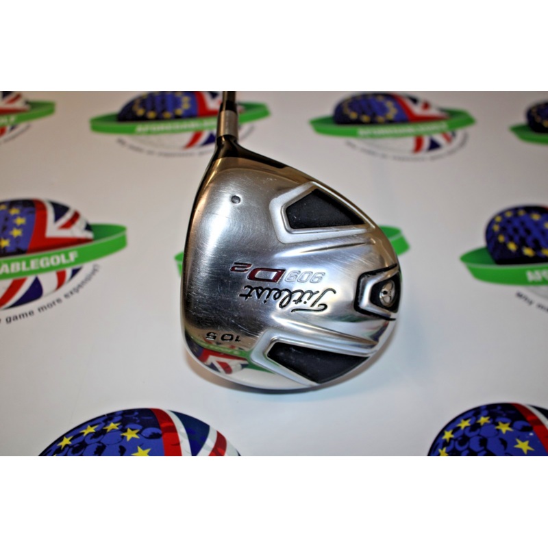 Used Titleist 909 D2 10.5 Degree Driver Diamana Blue Board 65G Stiff Flex