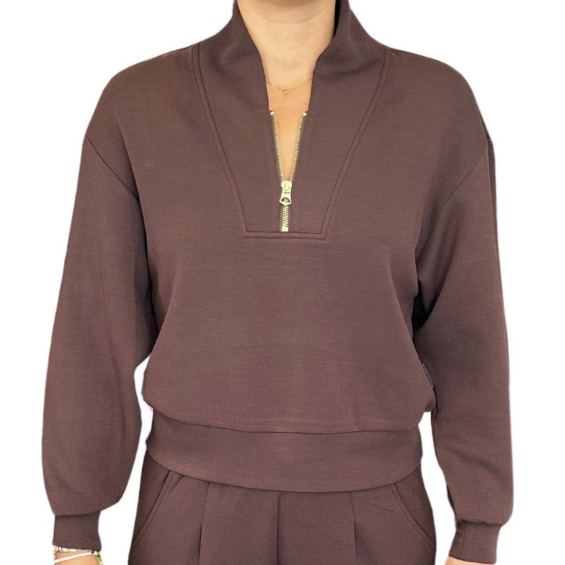 Varley Davidson Sweat – Coffee Bean