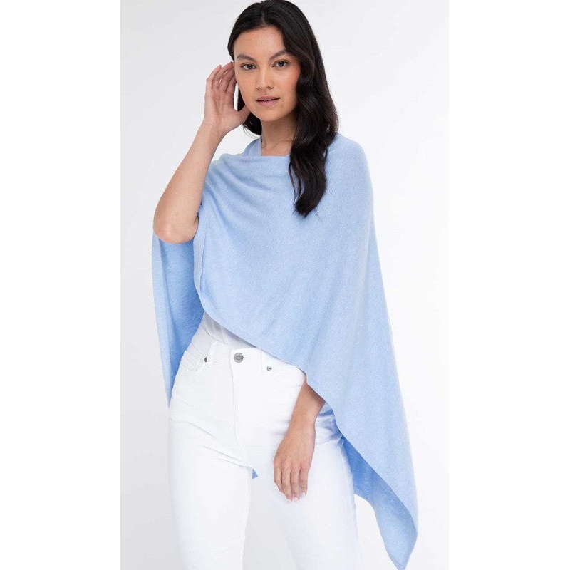 Alashan Cashmere Trade Wind Topper – Weekend Blue