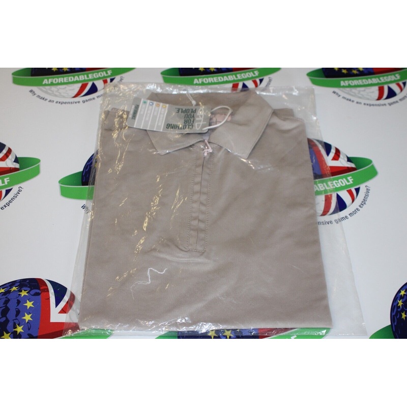 Garbinc Sidney Junior Girls Polo Shirt Beige Size Small Ages 5-6