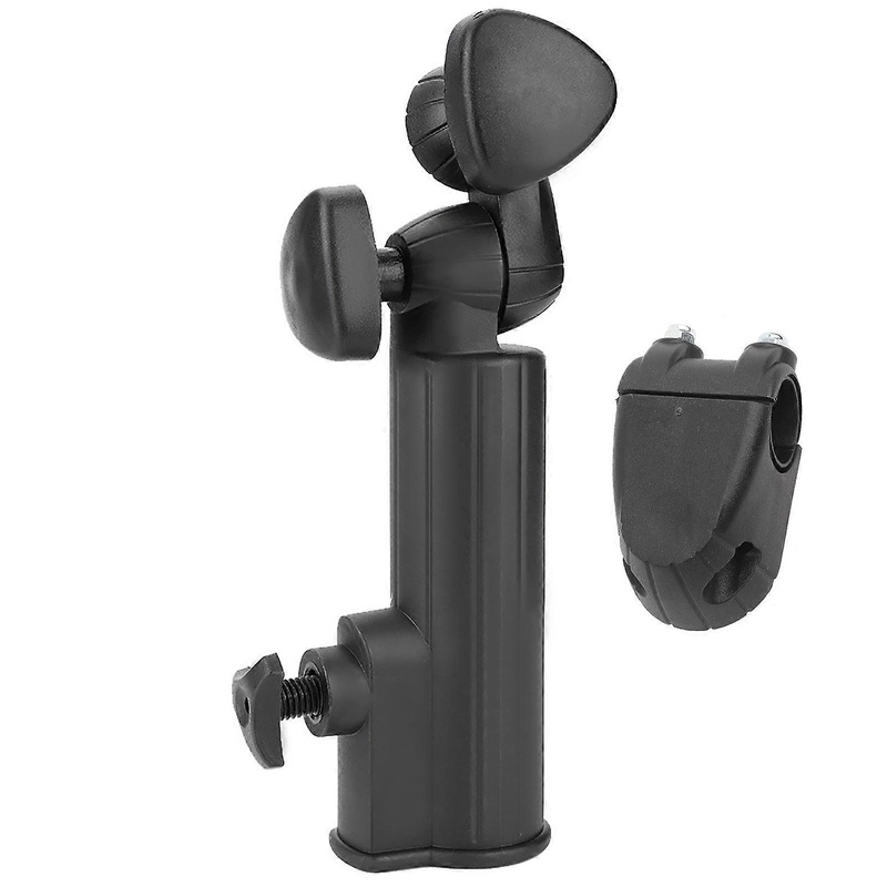 Golf Push Trolley Umbrella Holder Plastic Stand Pull Bike Cart Black