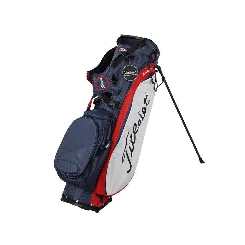 TITLEIST Players 5 StaDry Stand Bag (Navy/Red/White)