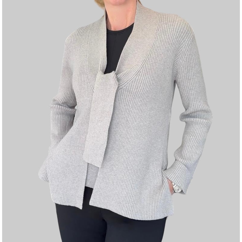 Atelier by Lyse Spenard Rib Cardigan – Grey