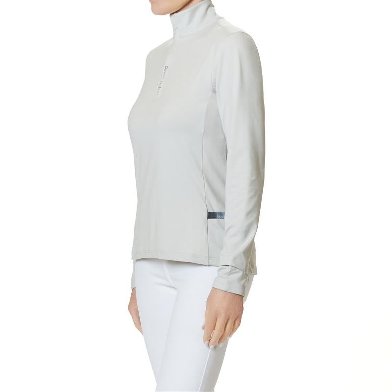 Devon Halsey L/S Mock Top – Vapor Grey