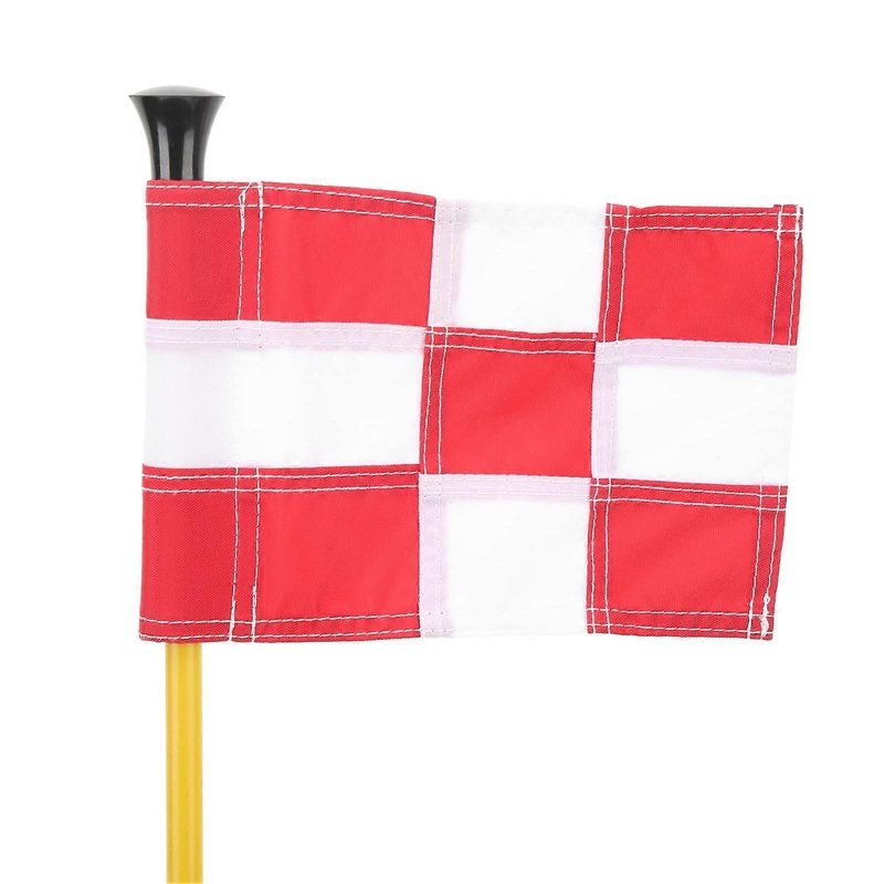 Golf Flag, Lightweight ABS Putting Green Flag for Yard, Durable Golf Pin Nylon Flag for Club Backyard with Cup Hole Shaft(A)