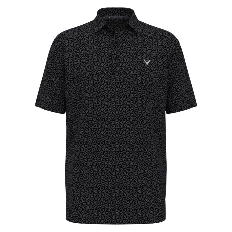 Men’s Linear Chevron Print Polo