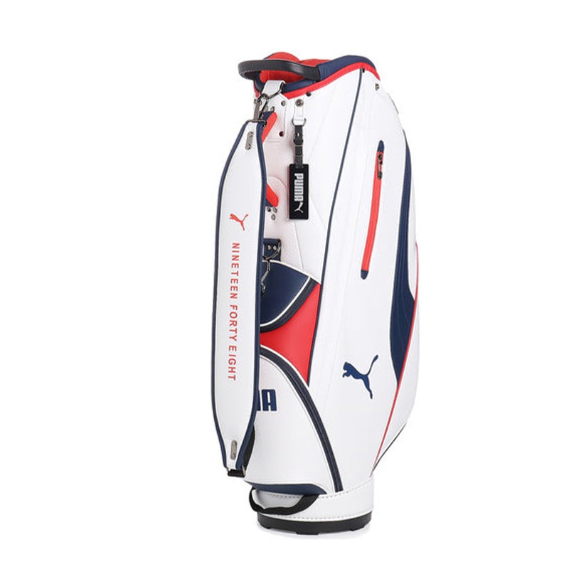PUMA 9 ALPHACAT Nitro Caddy Bag (White/Red/Navy)