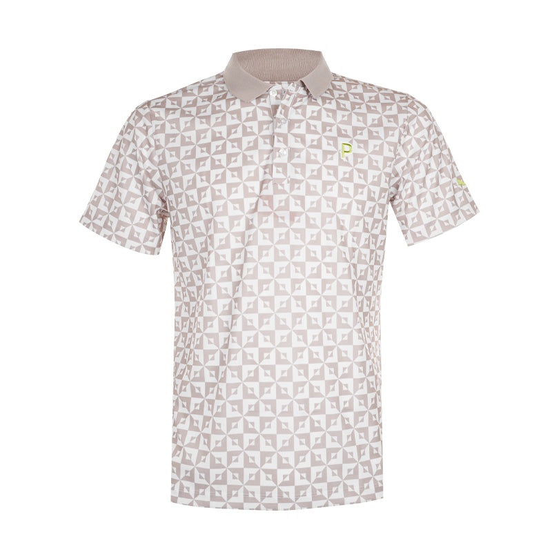 PUMA Japan Stretch Pique Monogram Men’s Polo (Alabaster)