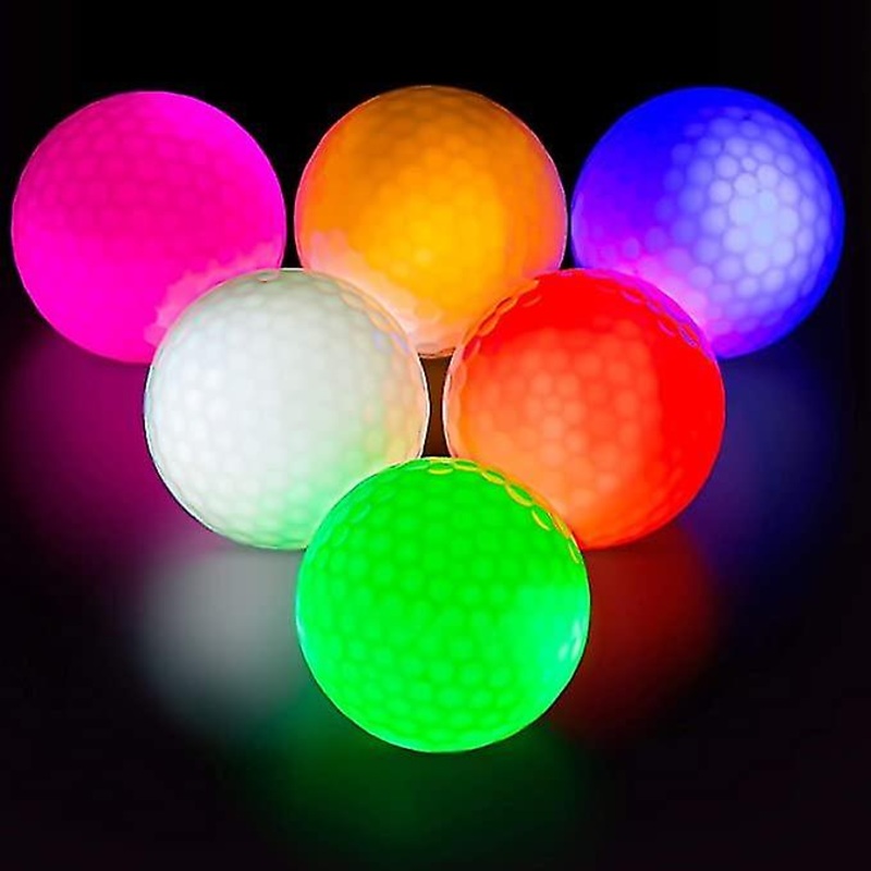 3pcs Glow Golf Balls Led Golf Balls Glow In The Dark Golf