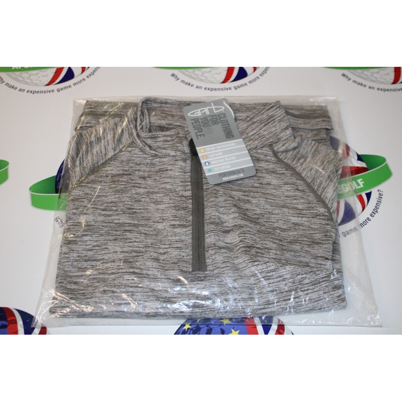 Garbinc Matthew Junior Boys 1/2 Zip Pullover Grey Large Ages 9-10