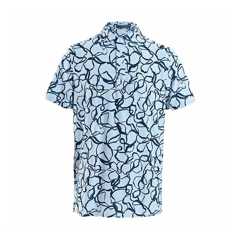 GFORE Sketch Floral Men’s Pique Polo (Daybreak)