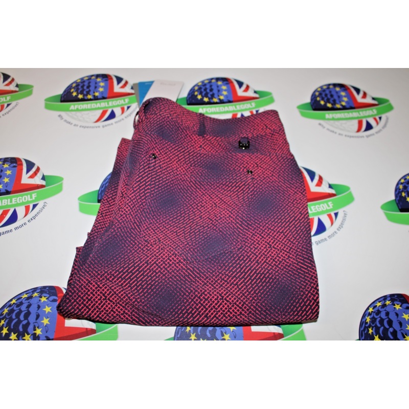 Ping golf womens Verity Printed Crop trousers navy multi uk size 14