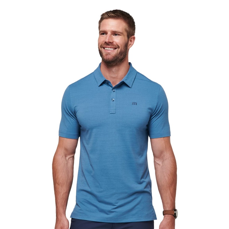 Travis Mathew ‘The Heater’ Men’s Golf Polo -Stellar Blue