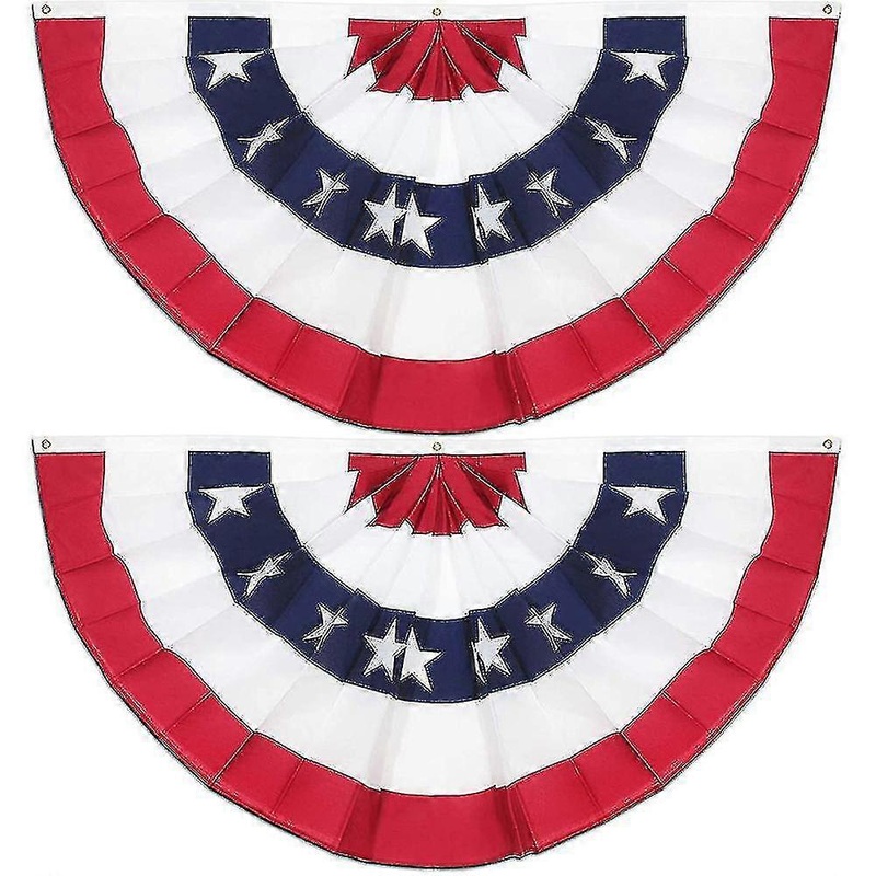 American Pleated Fan Flag Usa American Bunting Decorationpatriotic Flag