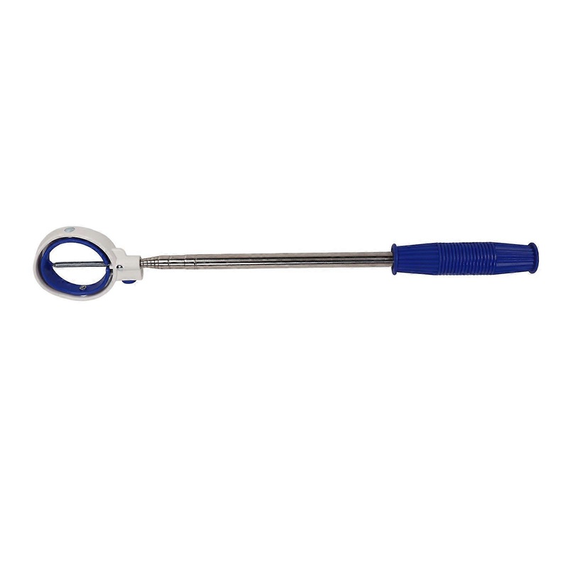 Golf Ball Retriever Telescopic Ball Picker Stainless Steel 8 Sections Golf Ball Grabber Golf Accessories Blue White