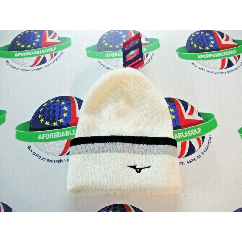 Mizuno Breath Thermo Knit White Beanie