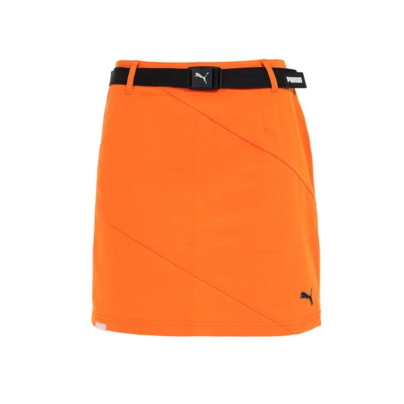 PUMA 4-Way Stretch Swing Cut Skirt (Orange)