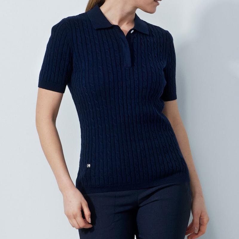 Daily Sports Madelene S/S Knit Polo – Navy