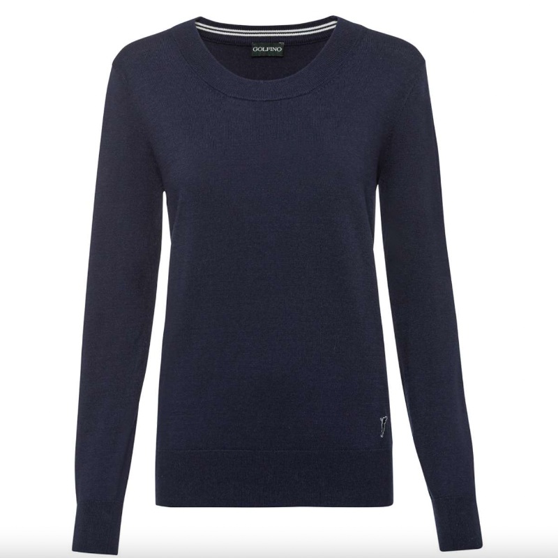 Golfino Ana Crewneck Pullover – Navy