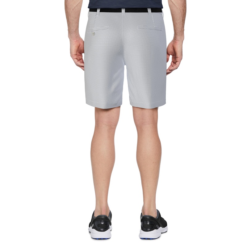 Men’s 8 Flat Front Micro Geo Print Golf Short