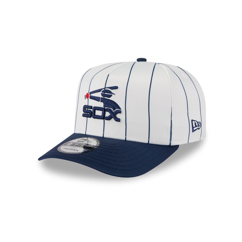 Chicago White Sox Satin Pinstripe 9FIFTY A-Frame Snapback Hat